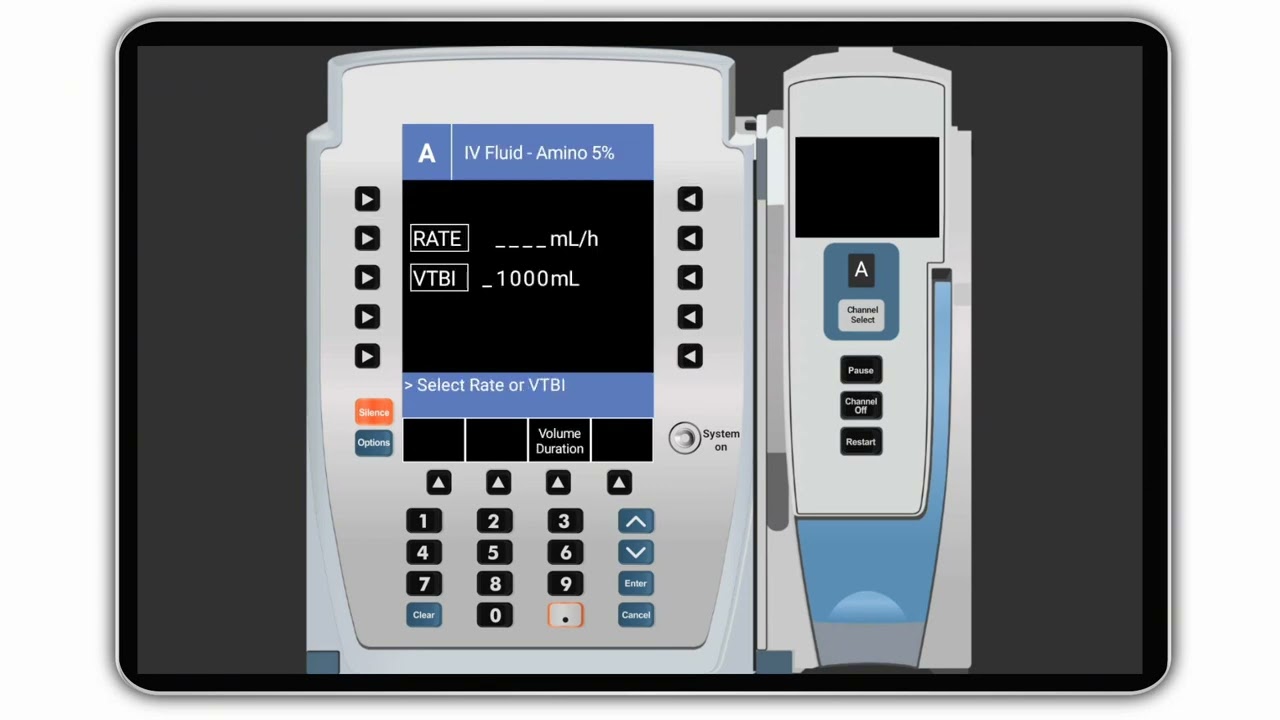 SimVS-IV: IV Infusion Pump Simulation