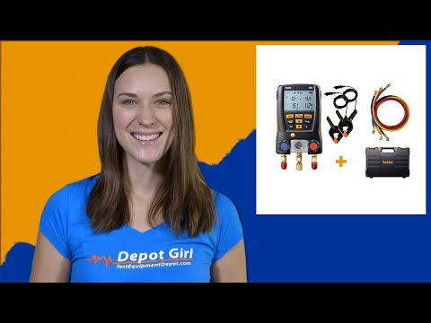 Testo 550KIT Digital 2-Valve Manifold Kit with Bluetooth & Hoses