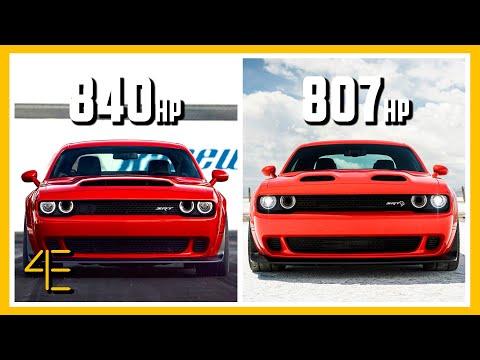 Dodge Challenger SRT Demon vs Dodge Challenger SRT Super Stock | Car Spec Comparison | 4enthusiasts