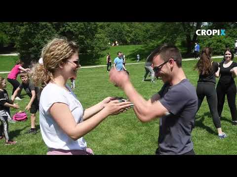 Vjezbanje udruge fit katolik u parku Maksimir