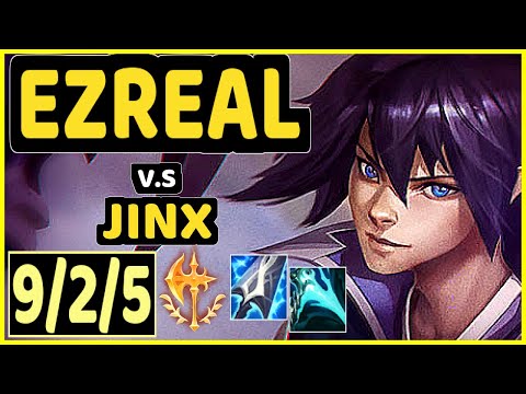 EZREAL vs JINX - 9/2/5 KDA BOTTOM ADC GAMEPLAY - EUW Ranked MASTER