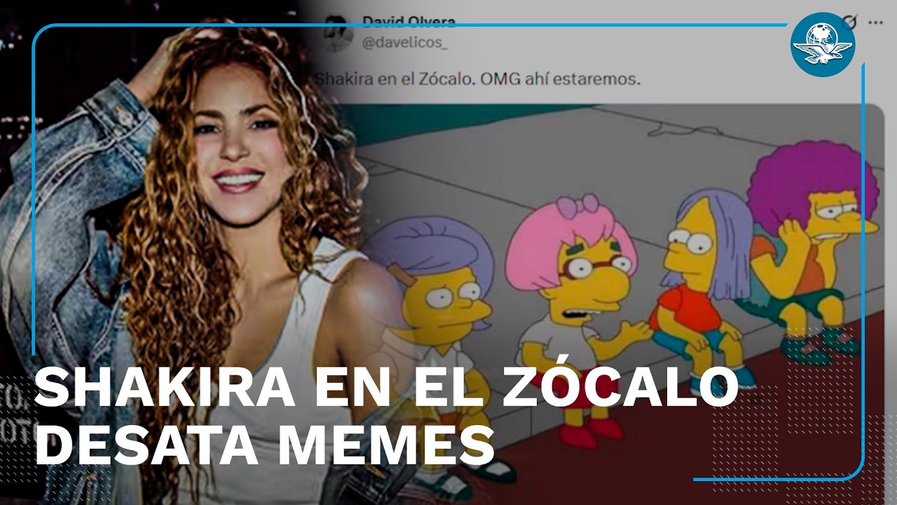 Concierto de Shakira gratis en el Zócalo deja la mejor ola de memes