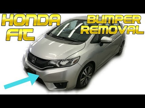 2014 2015 2016 2017 Honda Fit Front Bumper Cover  Removal How to Remove Replace Install