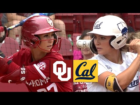 California vs #2 Oklahoma Women's College Softball Highlights Full Game 2025