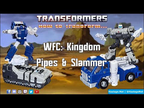 Transformers Kingdom Deluxes Pipes & Slammer