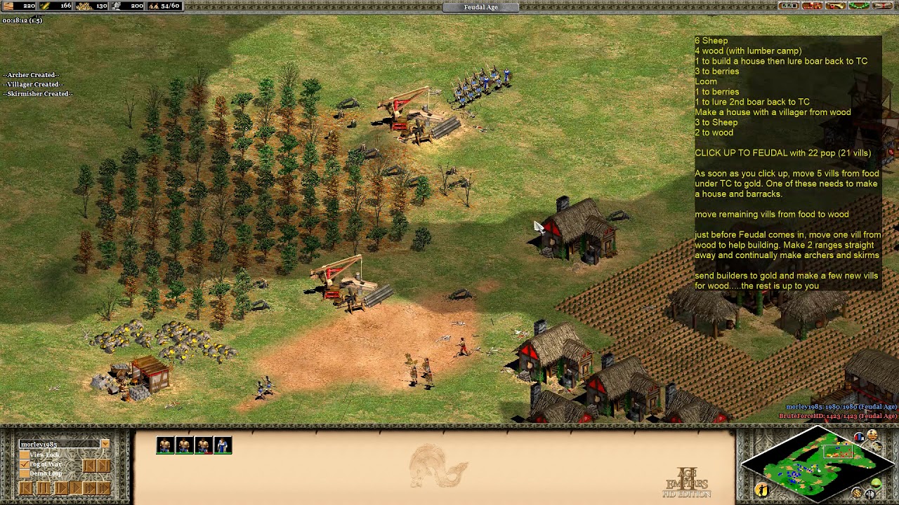 AOE2 Archer Rush Build Order Tutorial