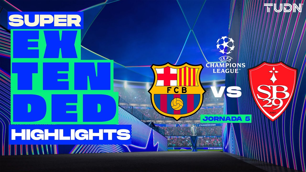SUPER EXTENDED HIGHLIGHTS | Barcelona vs Stade Brestois | UEFA Champions League 24/25 | TUDN