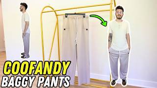 COOFANDY Men's Baggy Dress Sweat Pants | Super Comfy!