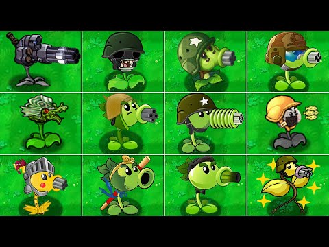 Plants vs Zombies Mod | All GATLING-PEA ZomPlant vs ZomBotany vs Gargantuar Zombie (PVZ Mod)