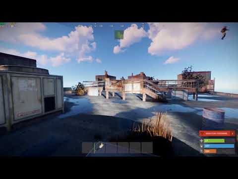 RUST Launch site looting with a helicopter :D