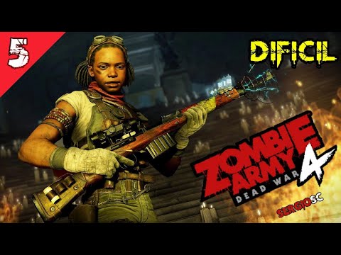 Zombie Army 4: Dead War #5 Difícil Capítulos:  Rumbo al infierno / Base infernal  Gameplay Español