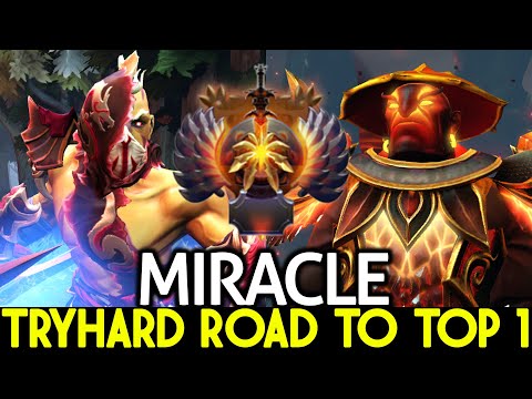 MIRACLE Anti Mage & Ember Spirit Try Hard Carry 2 Games Dota 2