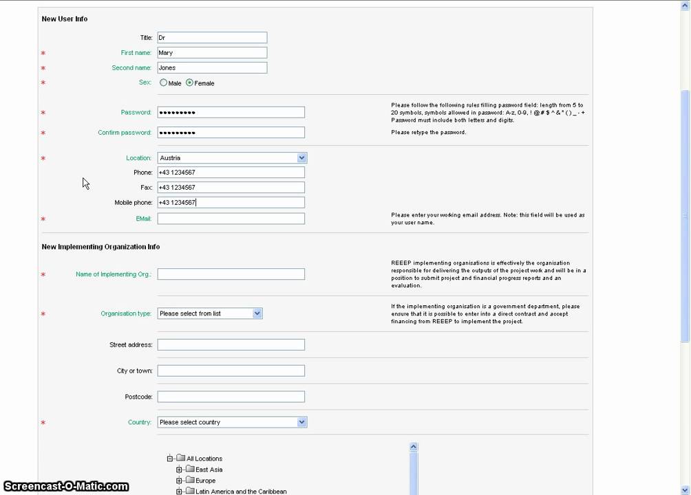 REEEP Video Tutorial - PMIS Registration for New Applicants
