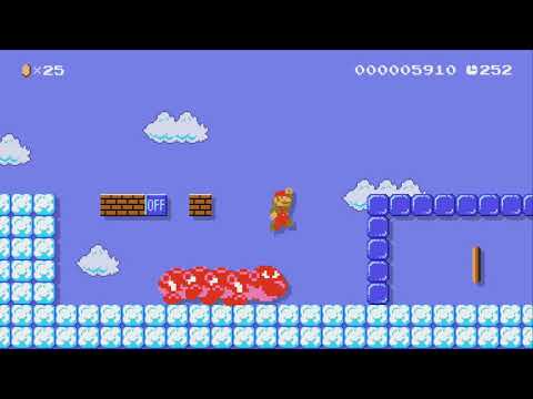 SMM2 1-2 ON/OFF Adventure by Azdree - Super Mario Maker 2 - No Commentary 1bt