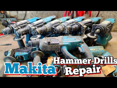 Whole videos repairing a massive load of Broken Makita sds hammer drills.