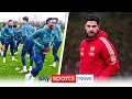 Arsenal train ahead of Bayern clash in the Champions League quarter final