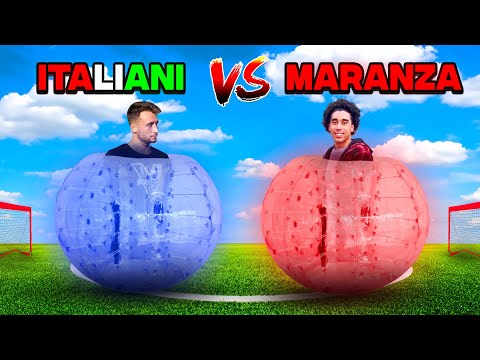 Italiani VS Maranza - BUBBLE FOOTBALL CHALLENGE ASSURDA!!