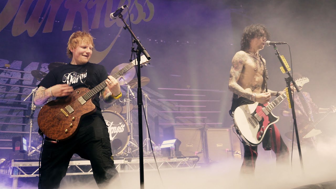 The Darkness & Ed Sheeran - Love Is Only a Feeling (Official Live Video) - YouTube