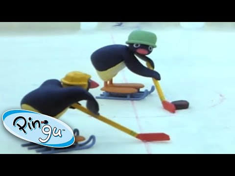 Pingu Plays Ice Hockey! | Pingu Official | Cartoons for Kids