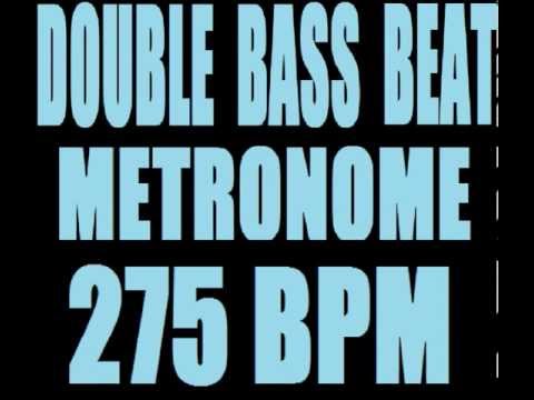 DOUBLE BASS BEAT METRONOME 275 BPM LOOP