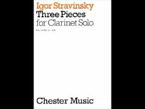 Stravinsky three pieces for clarinet solo - 3
