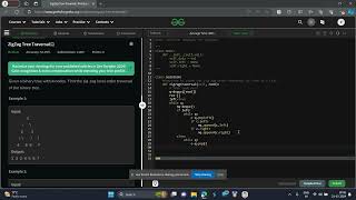 ZigZag Tree Traversal GFG POTD Python Solution geeks for geeks problem of the day today