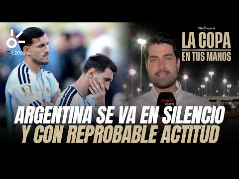 Argentina se va en SILENCIO y con una REPROBABLE actitud tras perder la final del Mundial 2026