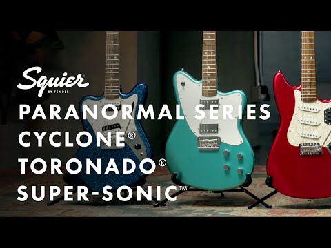 Squier Paranormal Cyclone  Pearl White - Indian Laurel Elektro Gitar - Video