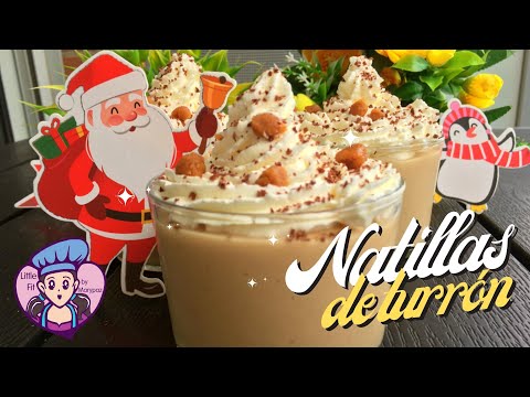 Natillas de TURRÓN (Sin AZÚCARES y Más SALUDABLES) | Little Fit By Marypaz