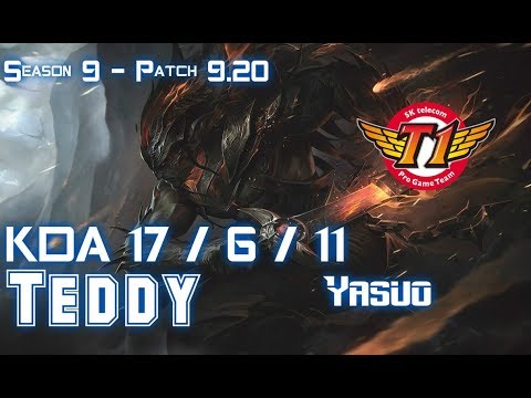 SKT T1 Teddy YASUO vs KAI'SA ADC - Patch 9.20 EUW Ranked
