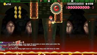 Super Mario Maker - difficult NSMB speedrun level by NMario