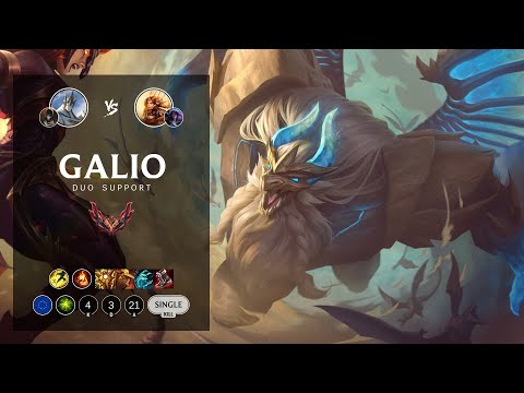 Galio Support vs Leona - EUW Grandmaster Patch 12.11