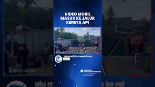 Viral Video Mobil Pemudik Tiba-tiba Masuk ke Rel di Banyumas, Berhenti Melintang di Atas Jembatan
