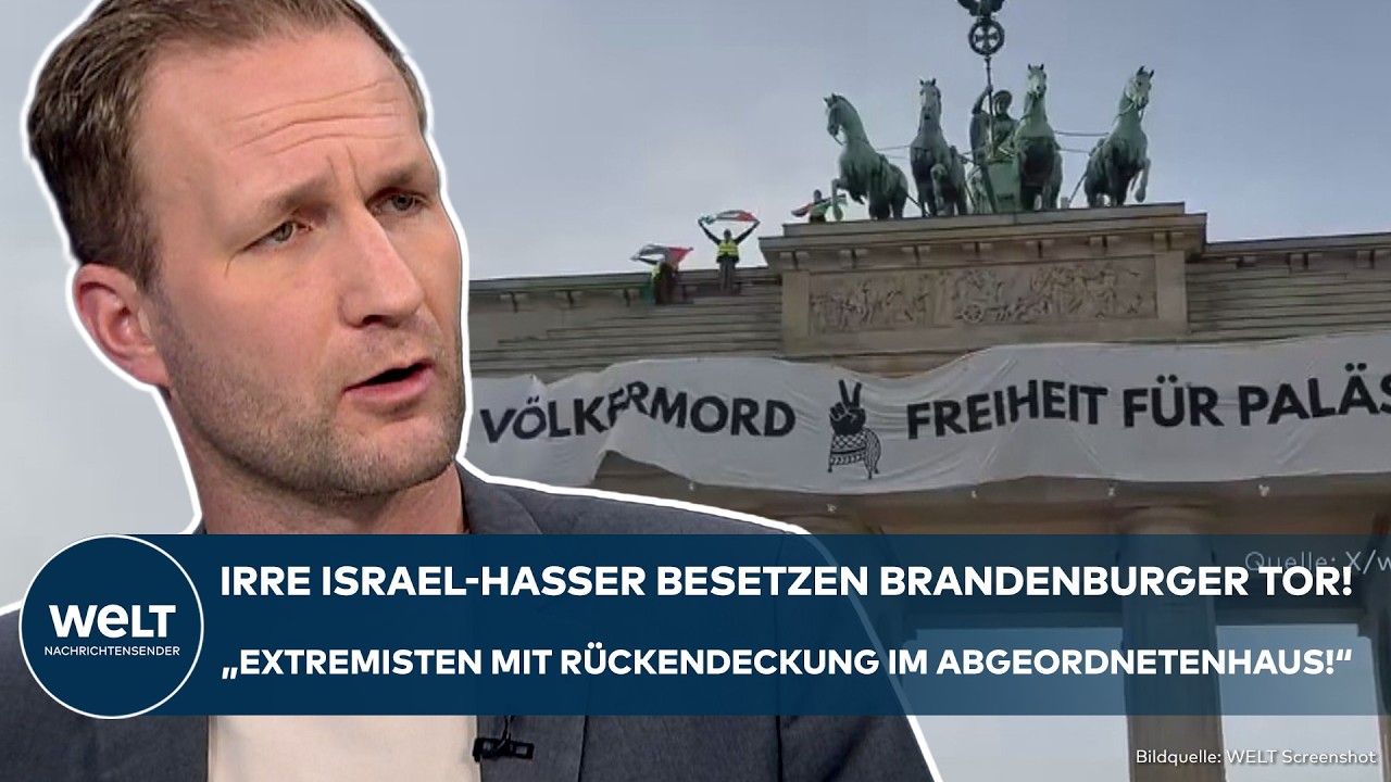 BERLIN: Israel-Hasser schocken mit Protestaktion! "Extremisten mit politischer Rückendeckung"