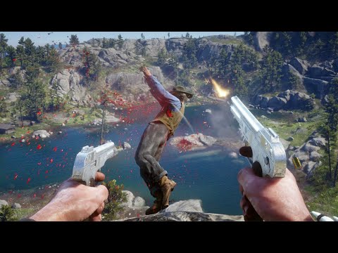 Red Dead Redemption 2 PC 60FPS - First Person Brutal Gameplay Vol. 64 (Euphoria Ragdolls)