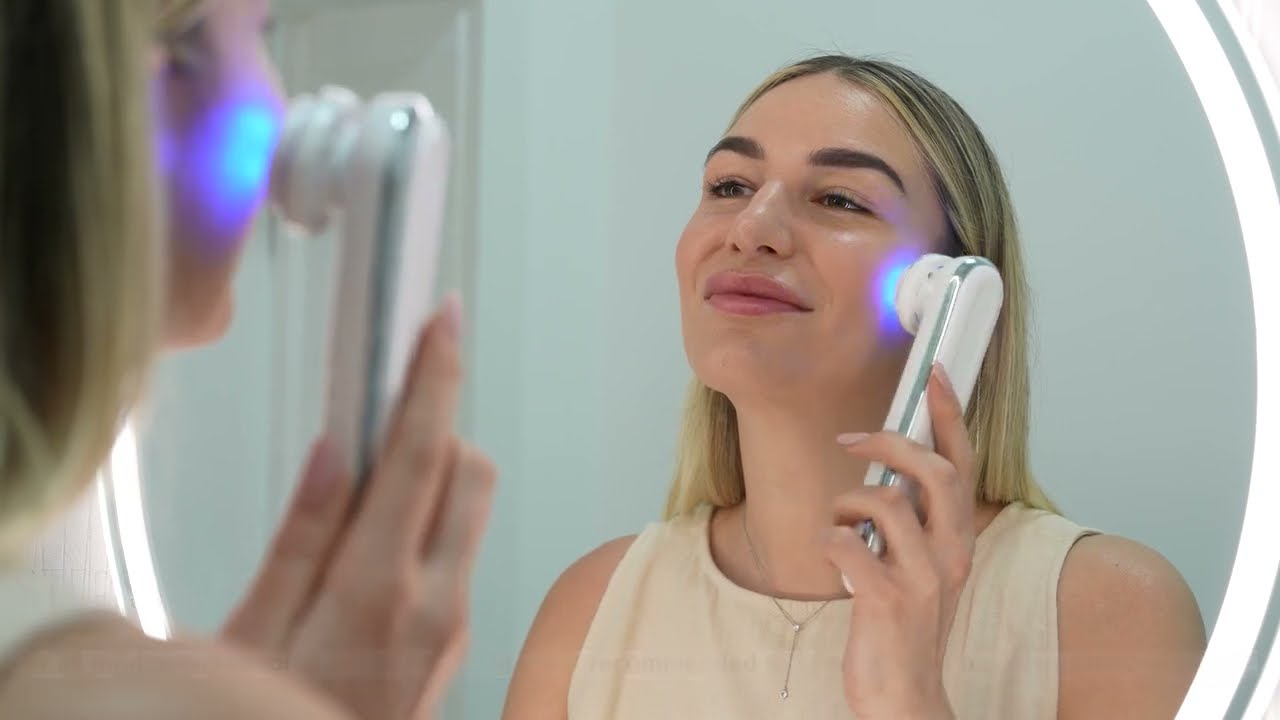 V-LIFT Ionic RF + EMS + LED Facial Device how-to video