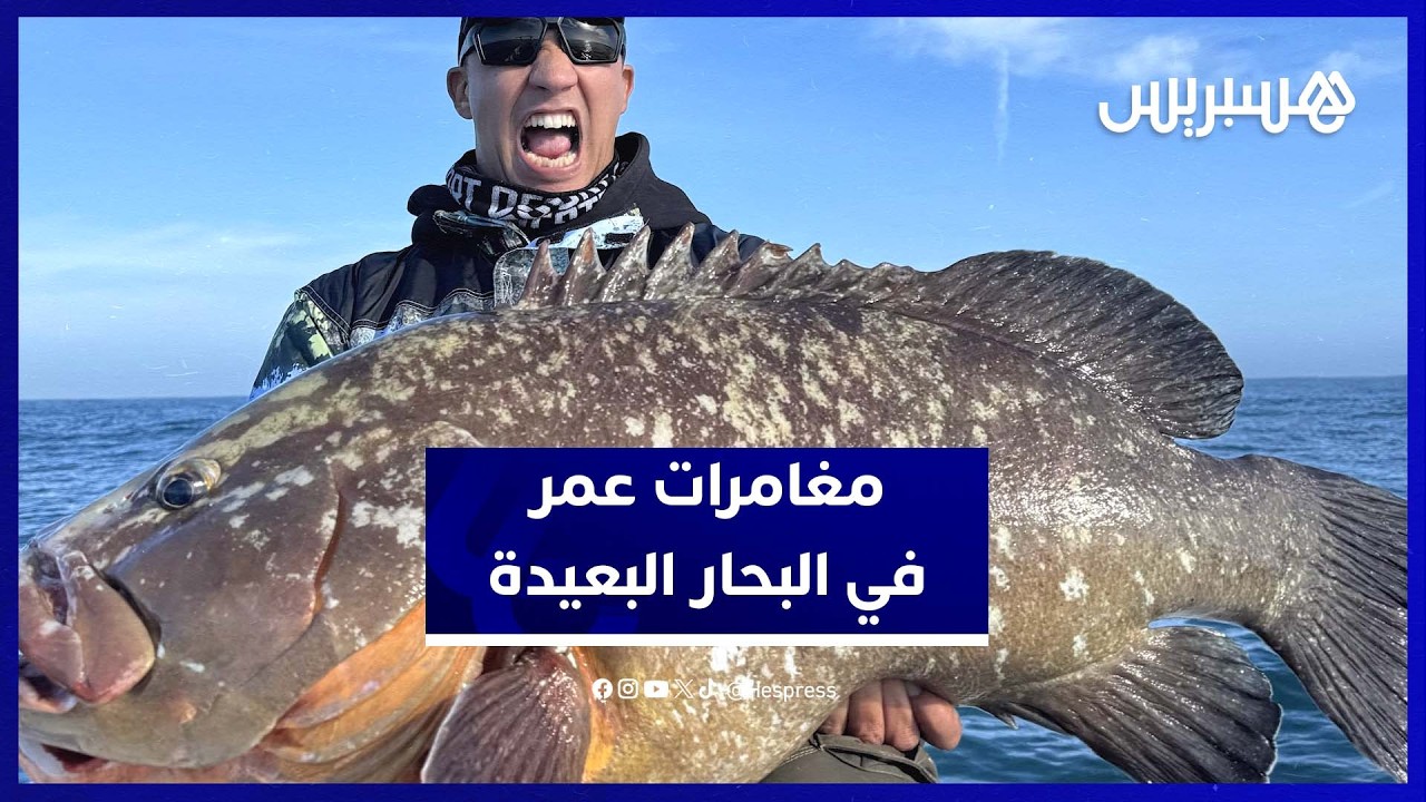 عمر الإدريسي يروي مغامرته في الصيد بالقصبة بأعالي البحار وقصة اصطياد “الميرلان الأزرق” العملاق thumbnail