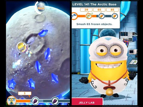 Despicable me - minions rush | 🎄🎄 - Smash 65 frozen objects by using Freezing Gun