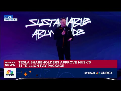 Tesla shareholders approve Elon Musk's $1 trillion pay package