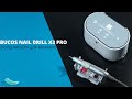 BUCOS Машинка для манікюру та педикюру Nail Drill X3 PRO WHITE PEARL (65W/35000 об.), (гарантія 12 місяців)