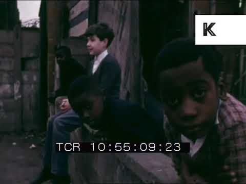 Early 1970s Gritty London, Children Hanging Out, Working Class