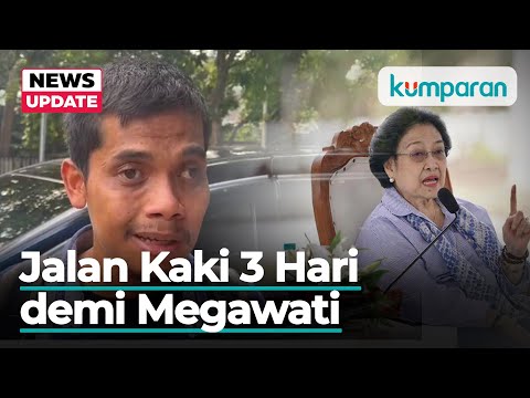 Pria Asal Pangandaran Jalan Kaki ke Jakarta demi Ucapkan Ulang Tahun ke Megawati