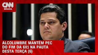 Vídeo: Alcolumbre mantém fim da escala 6x1 na pauta do plenário do Senado | CNN PRIME TIME