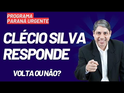 Clécio Silva responde sobre a volta ou não do programa Paraná Urgente