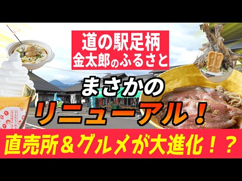 【道の駅足柄リニューアル】5年ぶりの進化がスゴい！新店舗＆絶品グルメを徹底紹介【金太郎のふるさと】