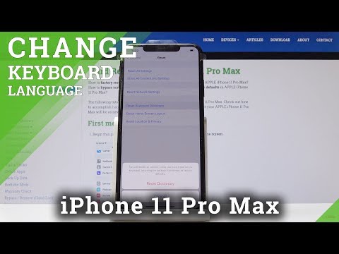 How to Reset Dictionary on iPhone 11 Pro Max - Keyboard Reset