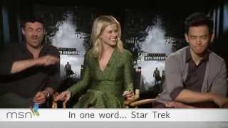 Karl Urban,John Cho and Alice Eve Interview-STID