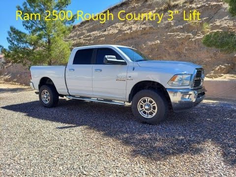 Ram 2500 Rough Country 3 inch Suspension Lift Kit Install