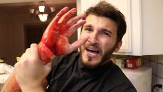 HE WOULDNT STOP BLEEDING!!