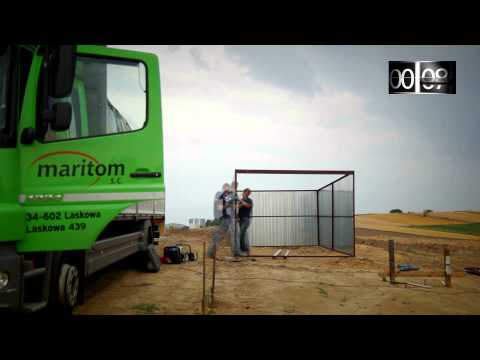 Standard garázs szerelése - www.mobilgarazs24.hu